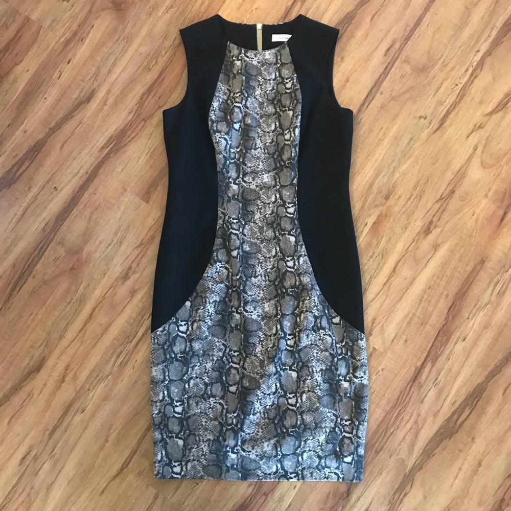 Calvin Klein snake print dress